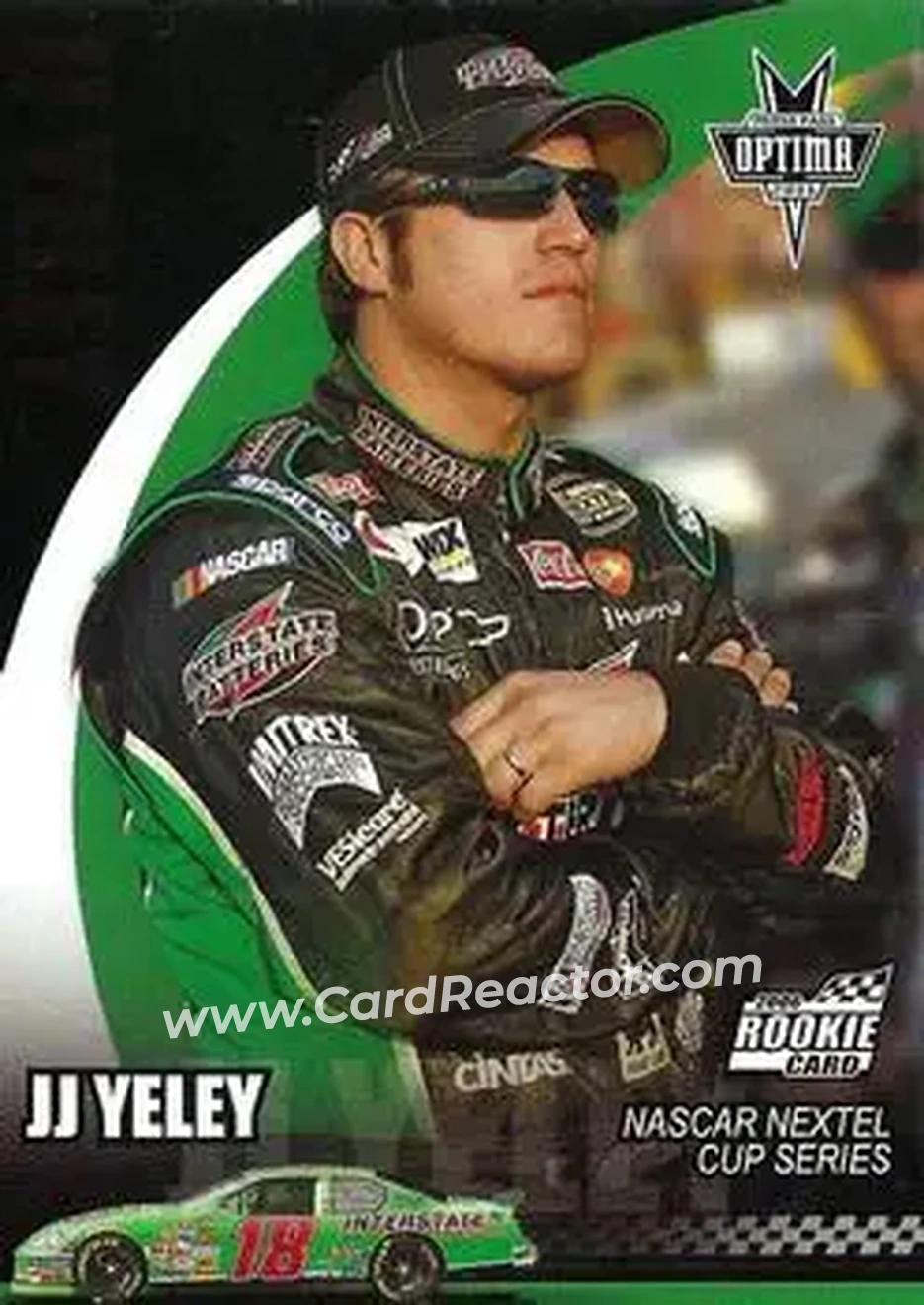 2006 Press Pass Optima #16 - J.J. Yeley - Joe Gibbs Racing - Front