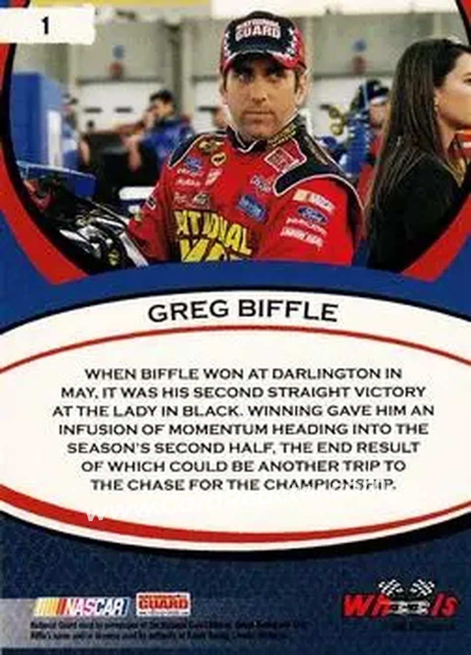 2006 Wheels American Thunder #1 - Greg Biffle - Roush Racing - Back