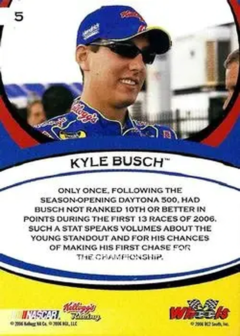 2006 Wheels American Thunder #5 - Kyle Busch - Hendrick Motorsports - Back