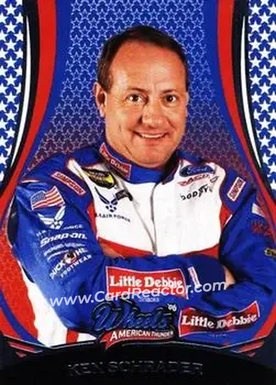 2006 Wheels American Thunder #29 - Ken Schrader - Wood Brothers Racing - Front 2006 Wheels American Thunder #29 - Ken Schrader - Wood Brothers Racing - Front