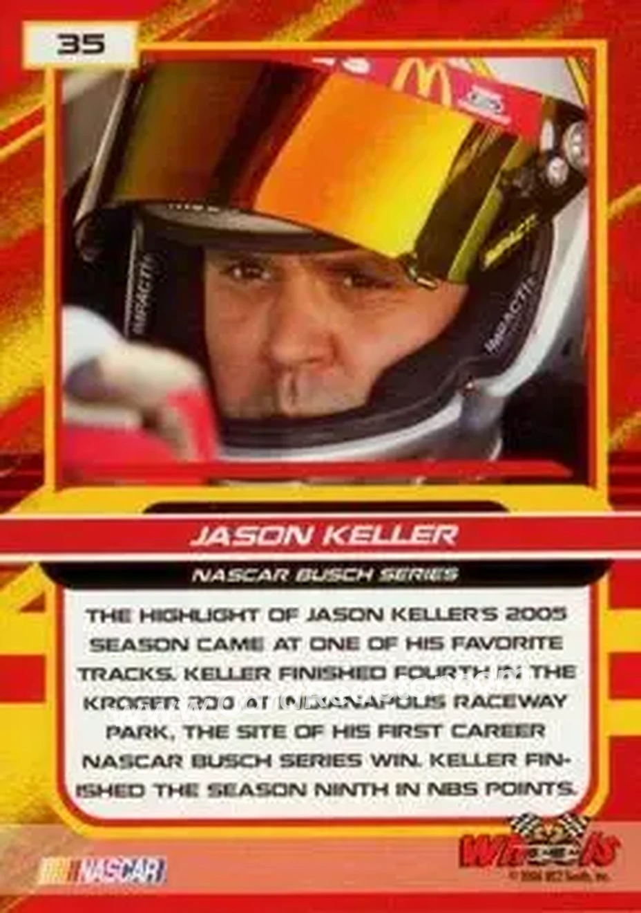2006 Wheels High Gear #35 - Jason Keller - Team Rensi Motorsports - Back