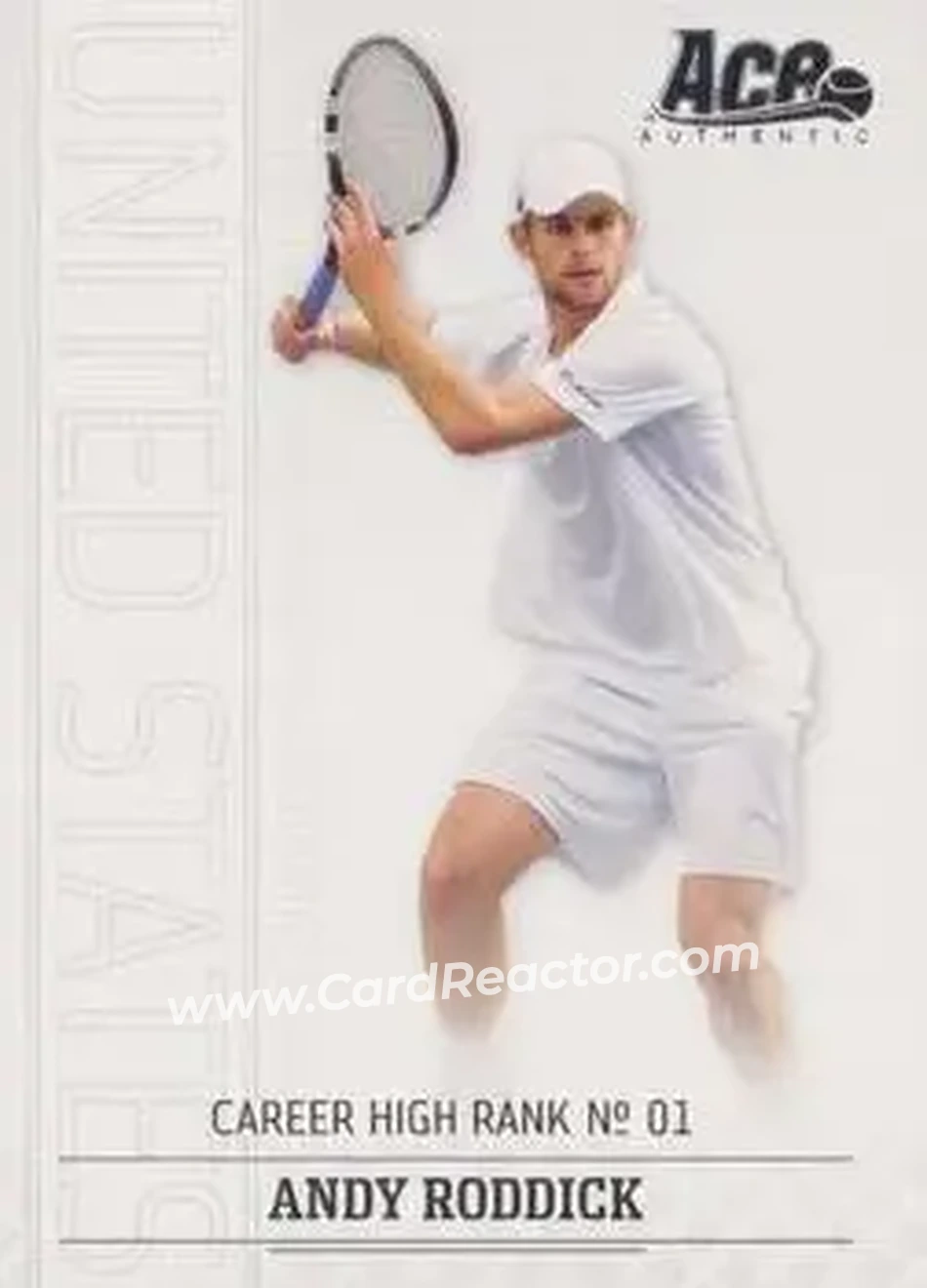 2006 Ace Authentic Grand Slam #3 - Andy Roddick - Front