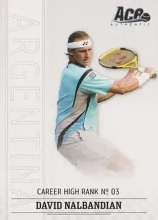 2006 Ace Authentic Grand Slam #5 - David Nalbandian