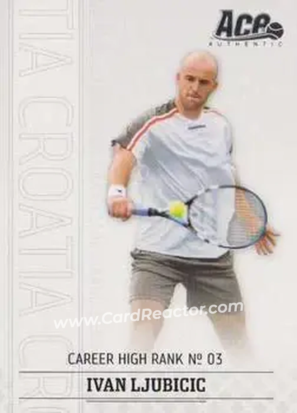 2006 Ace Authentic Grand Slam #8 - Ivan Ljubicic - Front