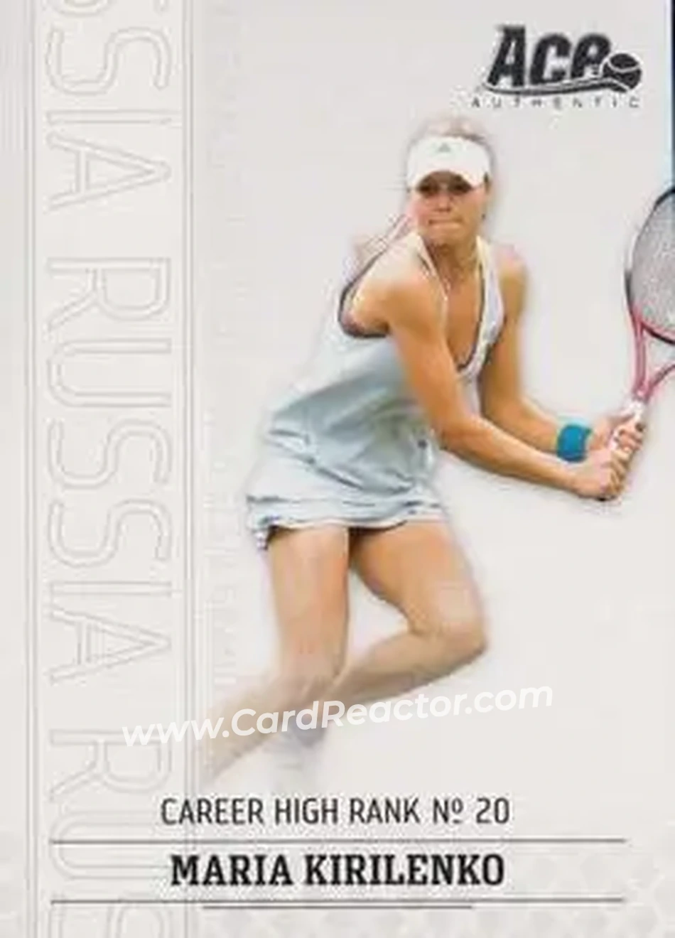 2006 Ace Authentic Grand Slam #13 - Maria Kirilenko - Front