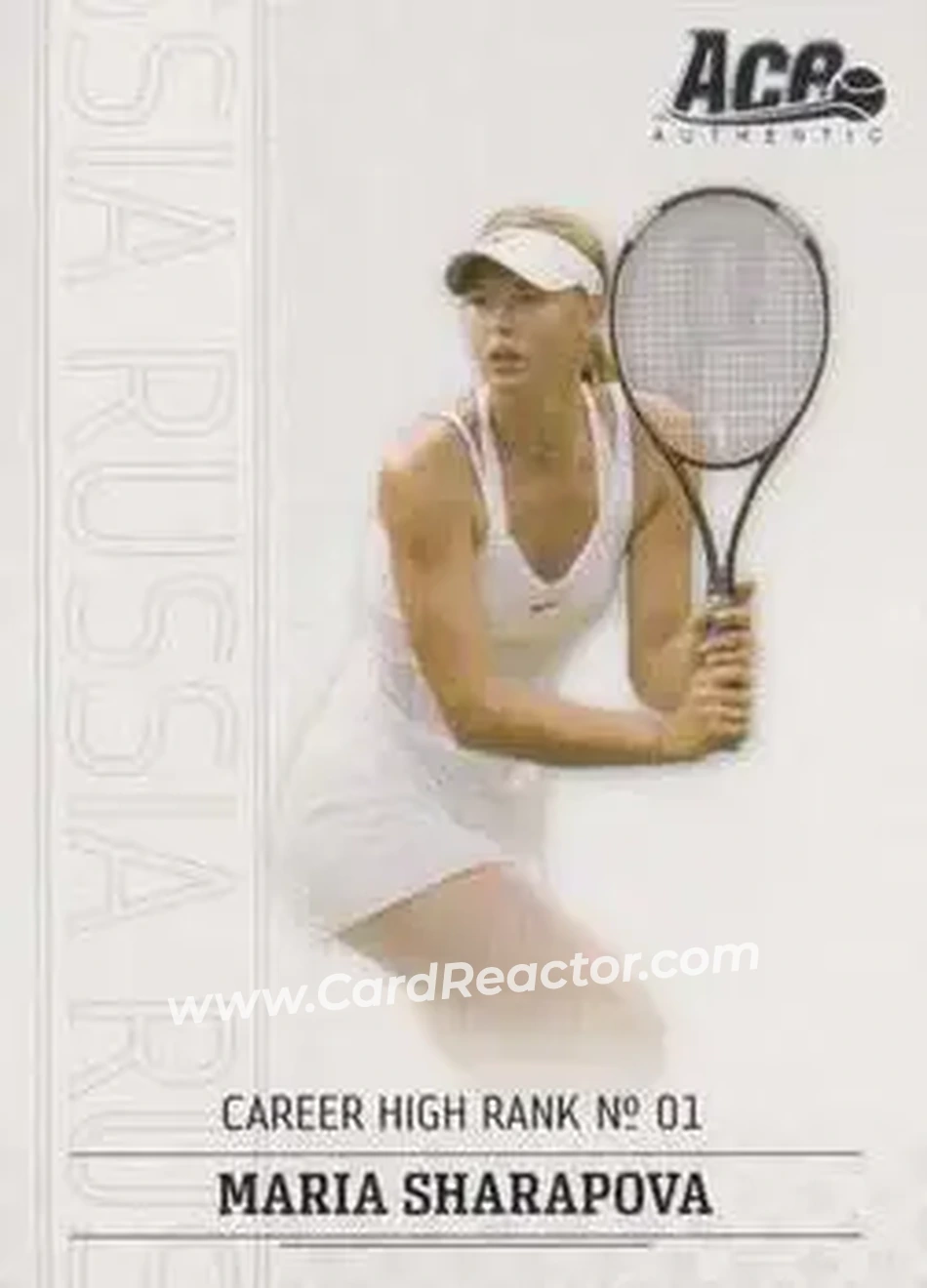 2006 Ace Authentic Grand Slam #14 - Maria Sharapova - Front