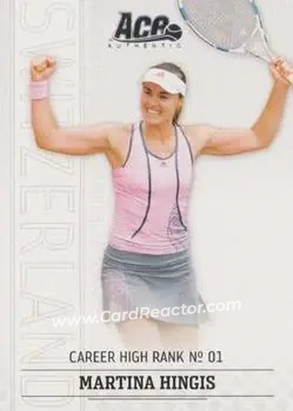 2006 Ace Authentic Grand Slam #15 - Martina Hingis - Front