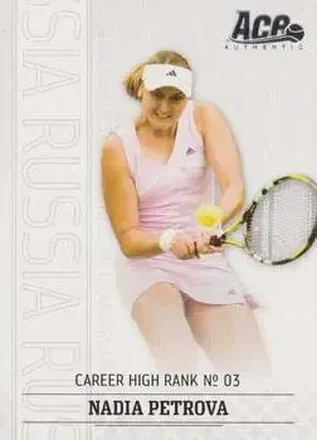 2006 Ace Authentic Grand Slam #16 - Nadia Petrova