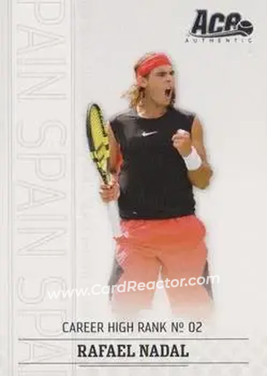 2006 Ace Authentic Grand Slam #17 - Rafael Nadal - Front