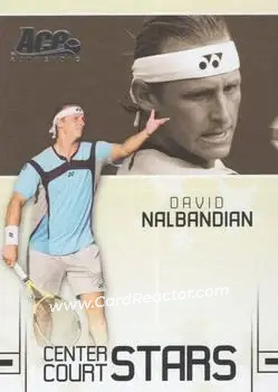 2006 Ace Authentic Grand Slam - Center Court Stars #CC-5 - David Nalbandian - Front 2006 Ace Authentic Grand Slam - Center Court Stars #CC-5 - David Nalbandian - Front