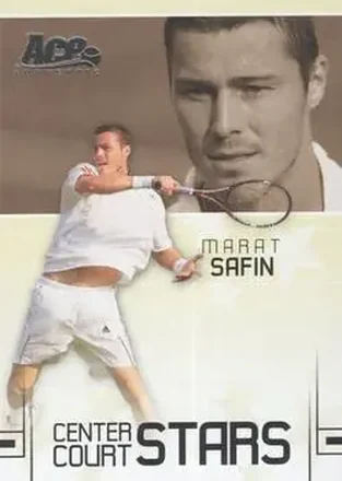 Marat Safin · 2006 Ace Authentic Grand Slam #CC-12 · Center Court Stars