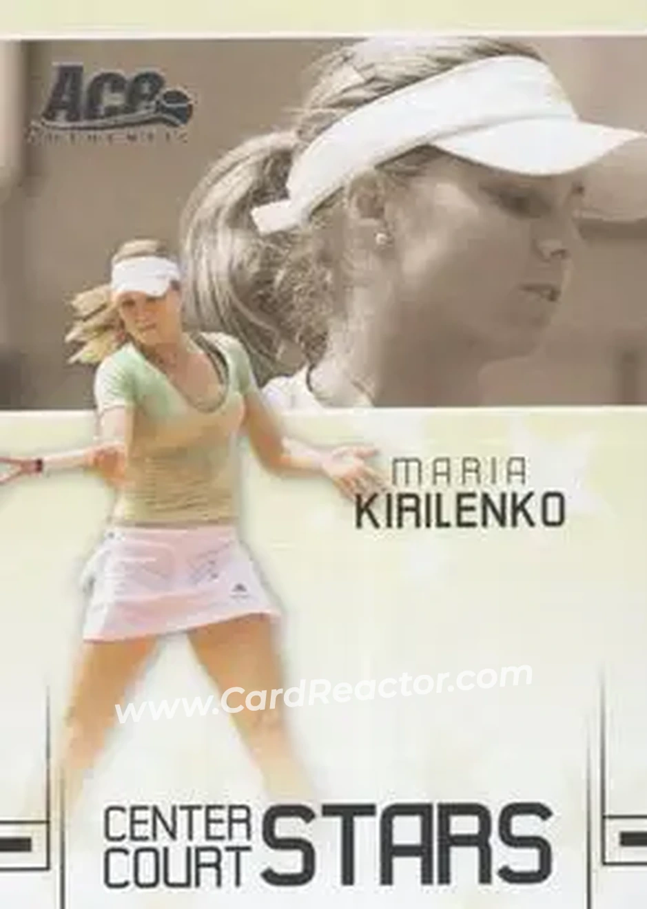 2006 Ace Authentic Grand Slam - Center Court Stars #CC-13 - Maria Kirilenko - Front 2006 Ace Authentic Grand Slam - Center Court Stars #CC-13 - Maria Kirilenko - Front