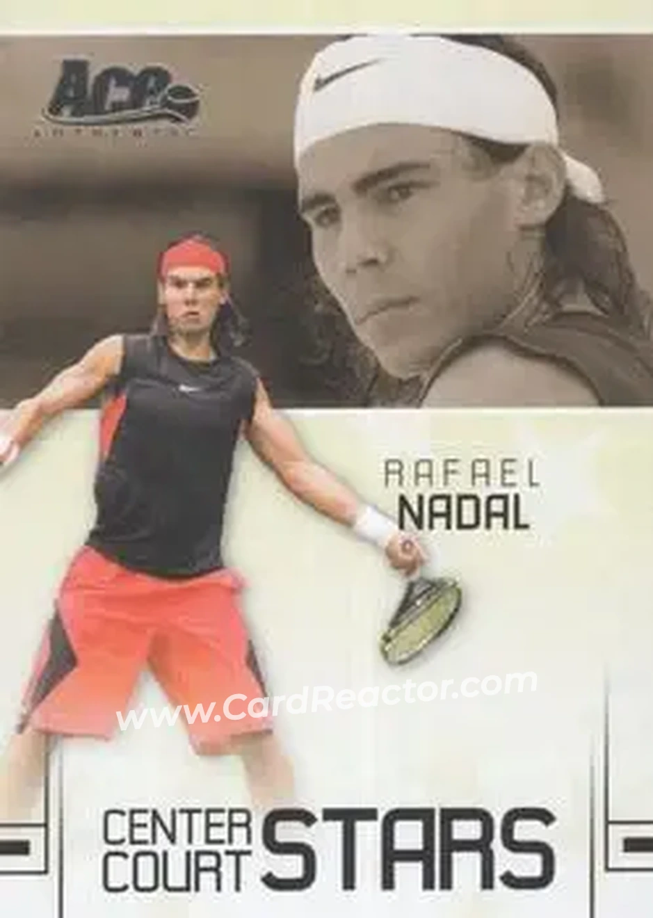 2006 Ace Authentic Grand Slam - Center Court Stars #CC-17 - Rafael Nadal - Front 2006 Ace Authentic Grand Slam - Center Court Stars #CC-17 - Rafael Nadal - Front
