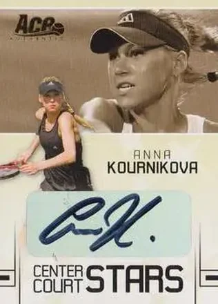 Anna Kournikova · 2006 Ace Authentic Grand Slam #CC-4 · Center Court Stars Autographs