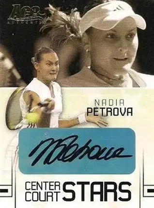 Nadia Petrova · 2006 Ace Authentic Grand Slam #CC-16 · Center Court Stars Autographs