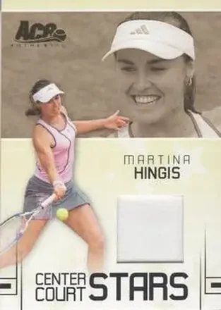 Martina Hingis · 2006 Ace Authentic Grand Slam #CC-15 · Center Court Stars Swatches