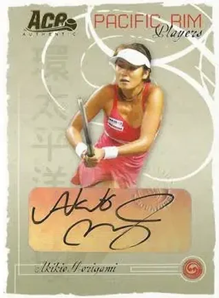 Akiko Morigami · 2006 Ace Authentic Grand Slam #PR-6 · Pacific Rim Players Autographs