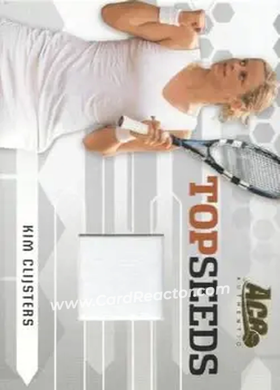 2006 Ace Authentic Grand Slam - Top Seeds Swatches #TS-4 - Kim Clijsters - Front 2006 Ace Authentic Grand Slam - Top Seeds Swatches #TS-4 - Kim Clijsters - Front