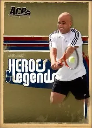 2006 Ace Authentic Heroes & Legends #1 - Andre Agassi