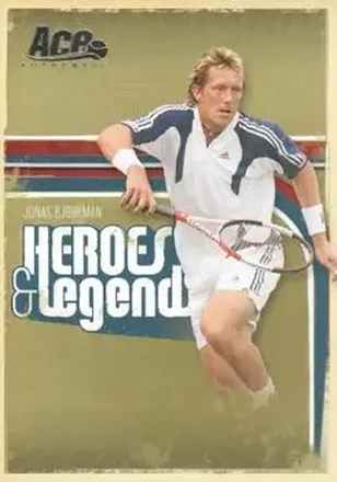 2006 Ace Authentic Heroes & Legends #5 - Jonas Bjorkman