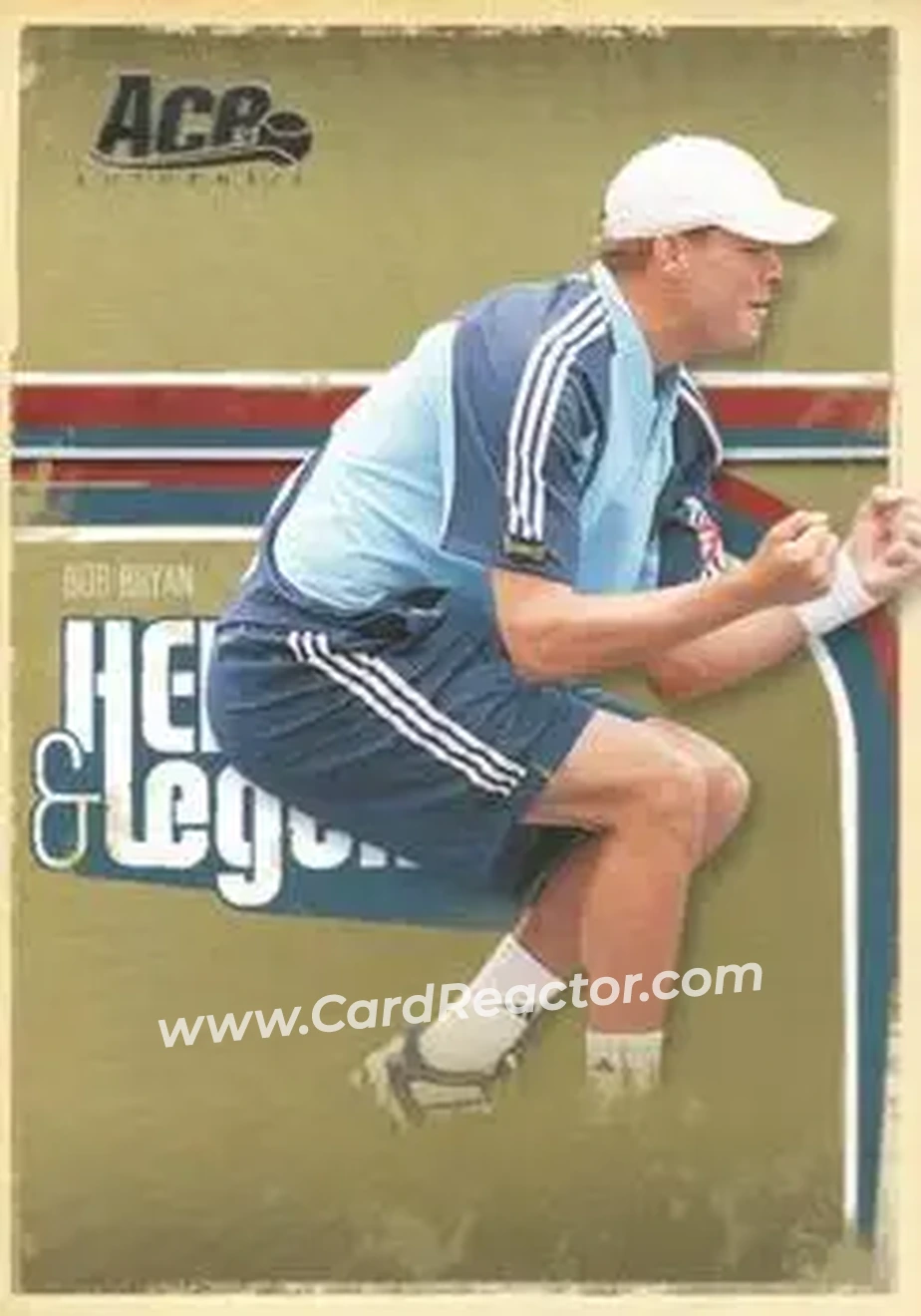 2006 Ace Authentic Heroes & Legends #8 - Bob Bryan - Front
