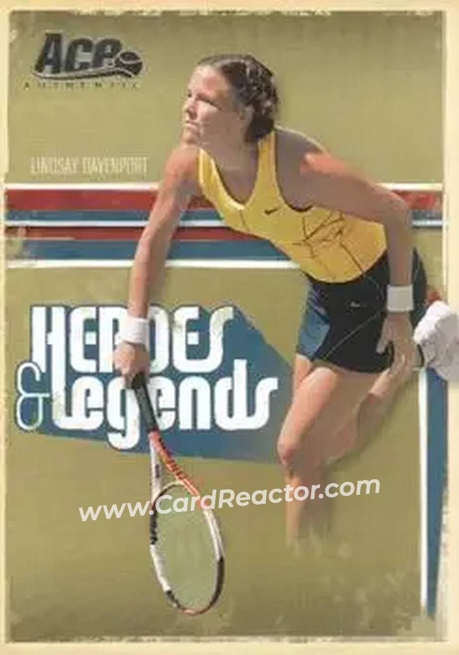 2006 Ace Authentic Heroes & Legends #16 - Lindsay Davenport - Front