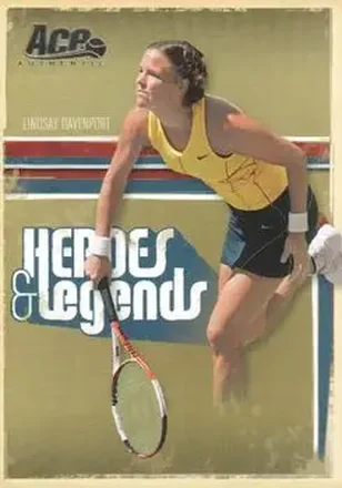 2006 Ace Authentic Heroes & Legends #16 - Lindsay Davenport