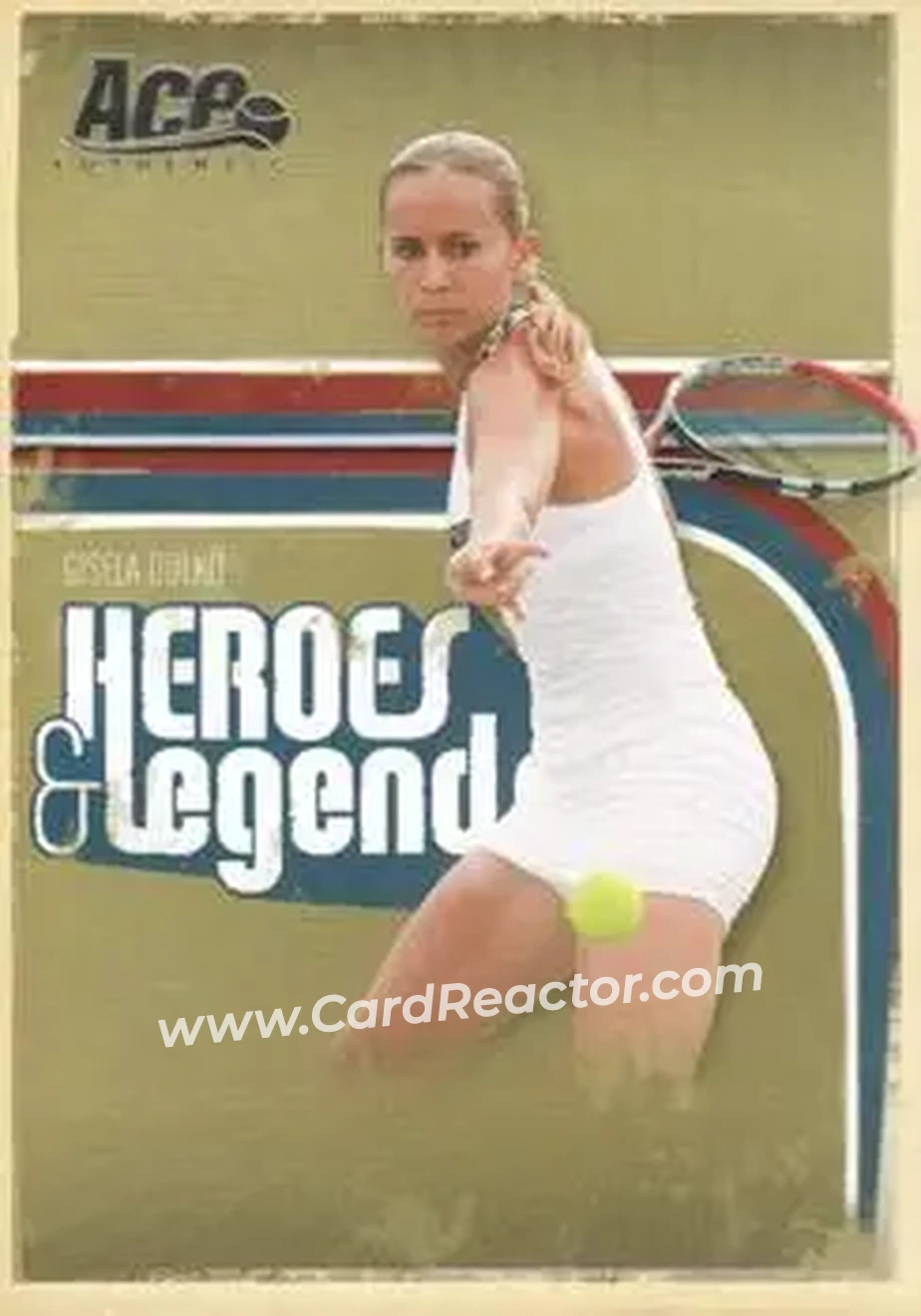 2006 Ace Authentic Heroes & Legends #19 - Gisela Dulko - Front