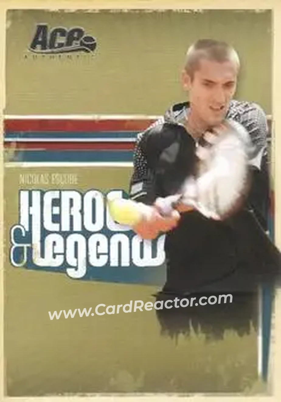 2006 Ace Authentic Heroes & Legends #20 - Nicolas Escude - Front