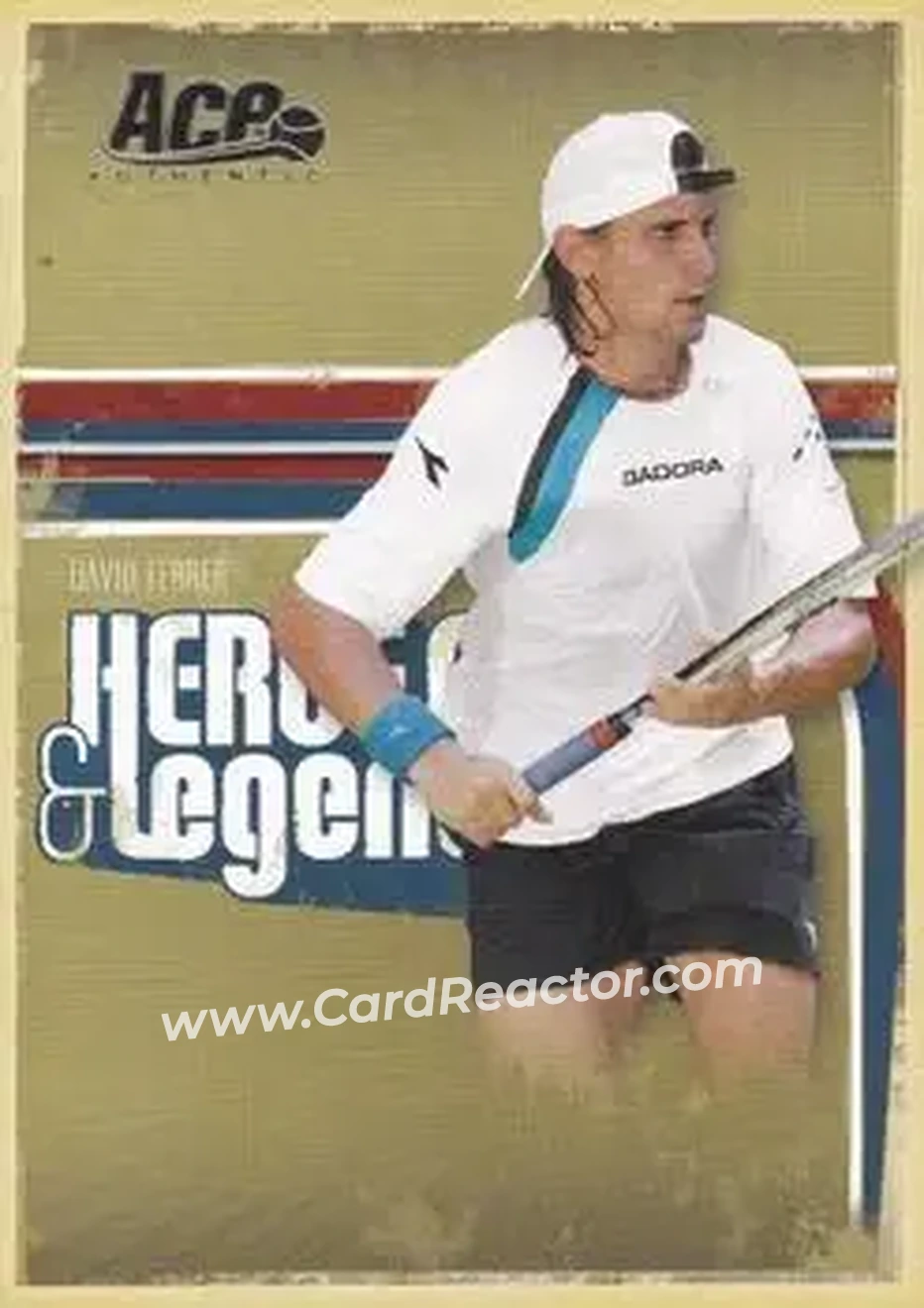 2006 Ace Authentic Heroes & Legends #22 - David Ferrer - Front