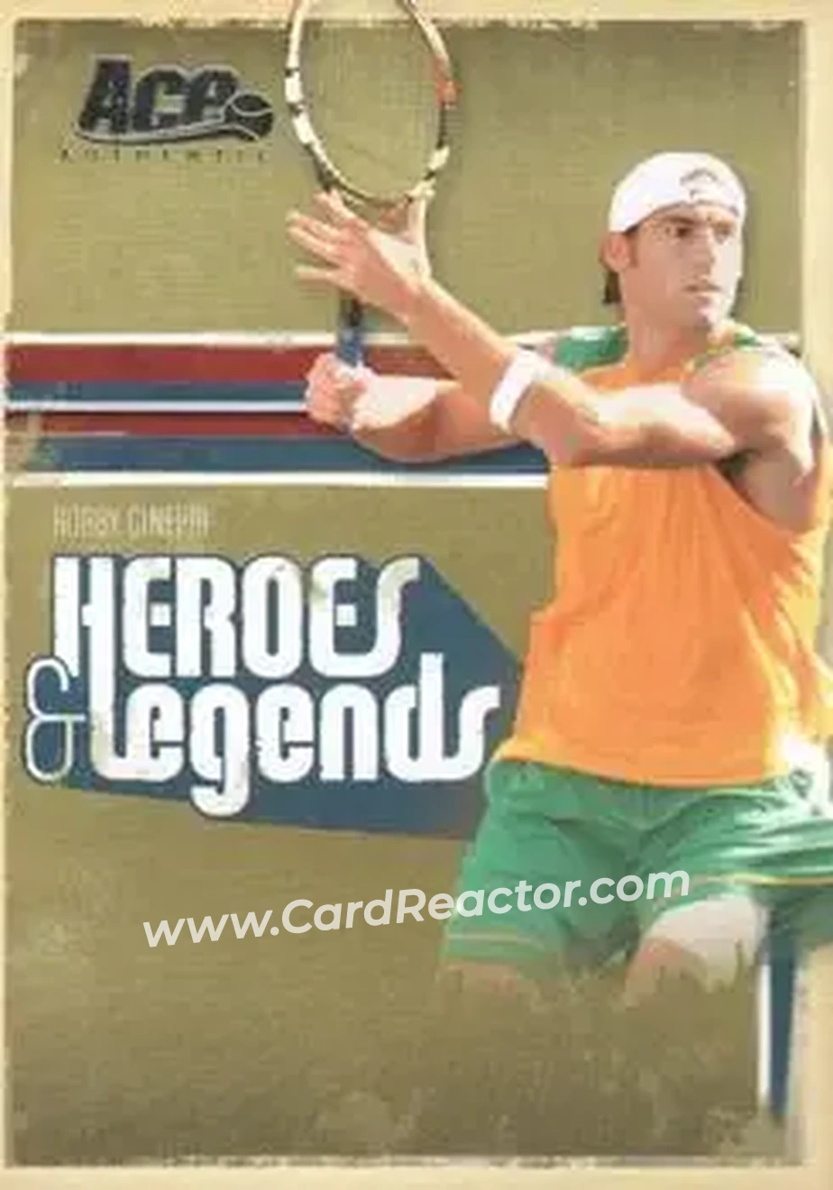 2006 Ace Authentic Heroes & Legends #27 - Robby Ginepri - Front