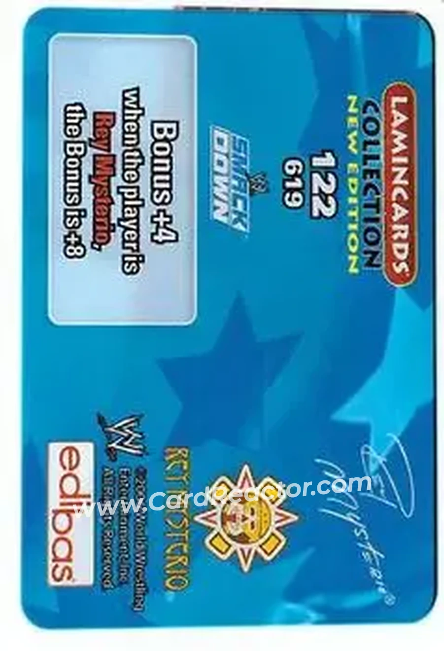 2006 Edibas WWE Lamincards (English) #122 - 619 - Back