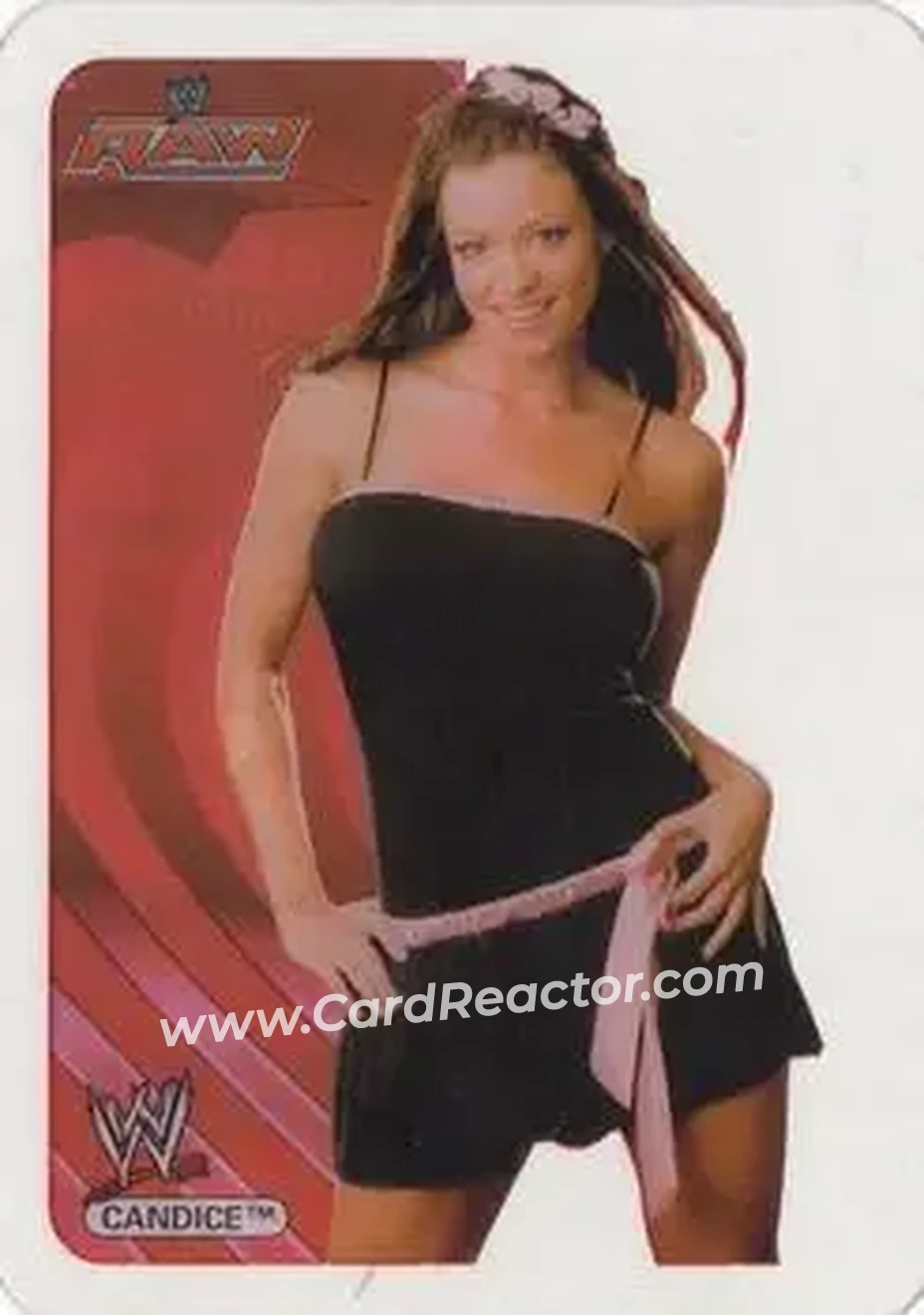 2006 Edibas WWE Lamincards (German) #32 - Candice Michelle - Front