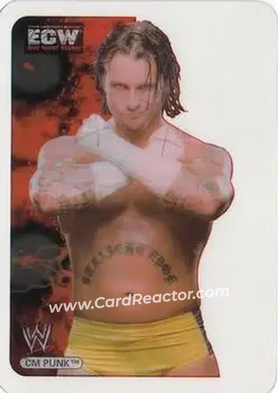 2006 Edibas WWE Lamincards (German) #76 - CM Punk - Front