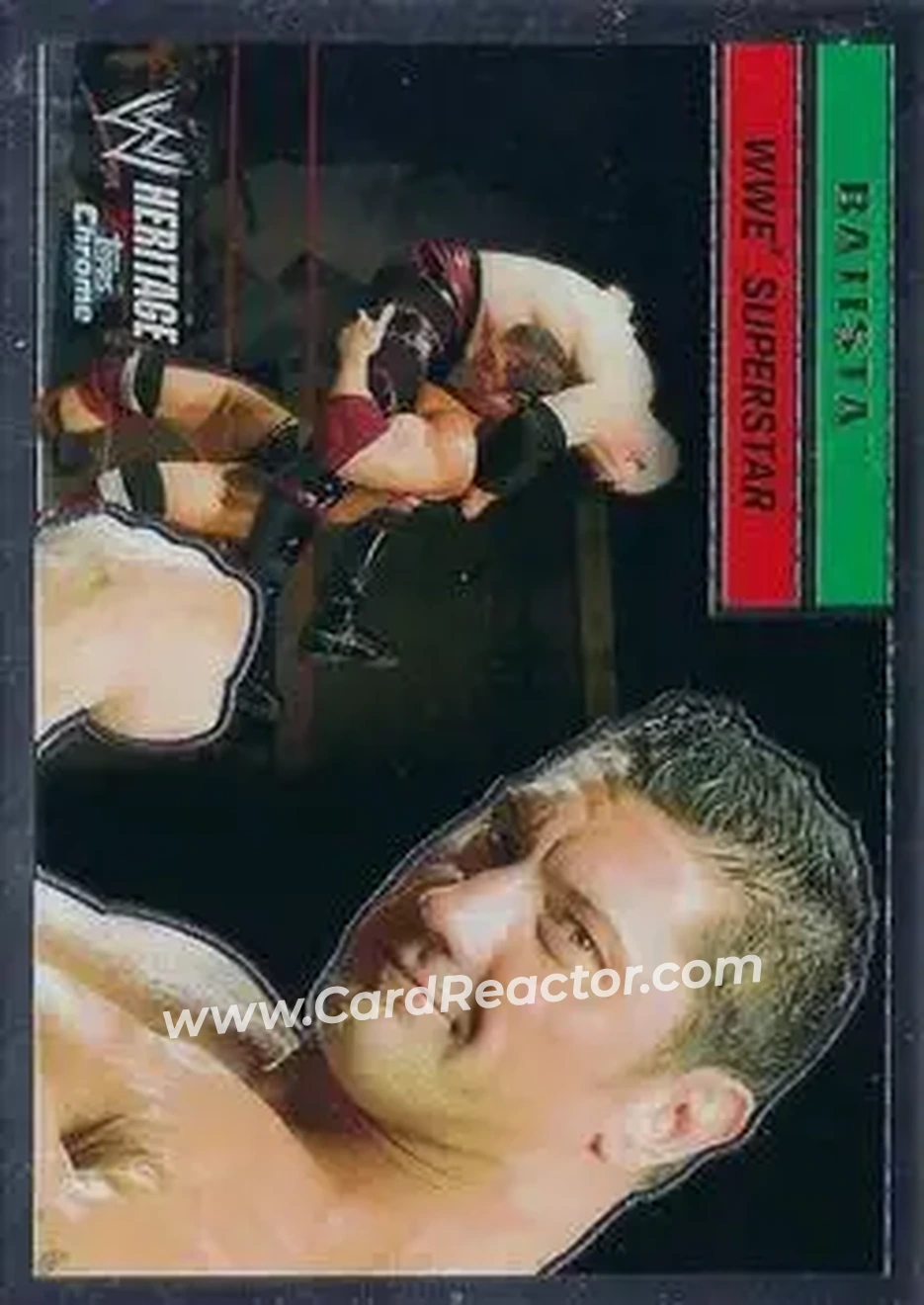 2006 Topps Heritage Chrome WWE #2 - Batista - Front