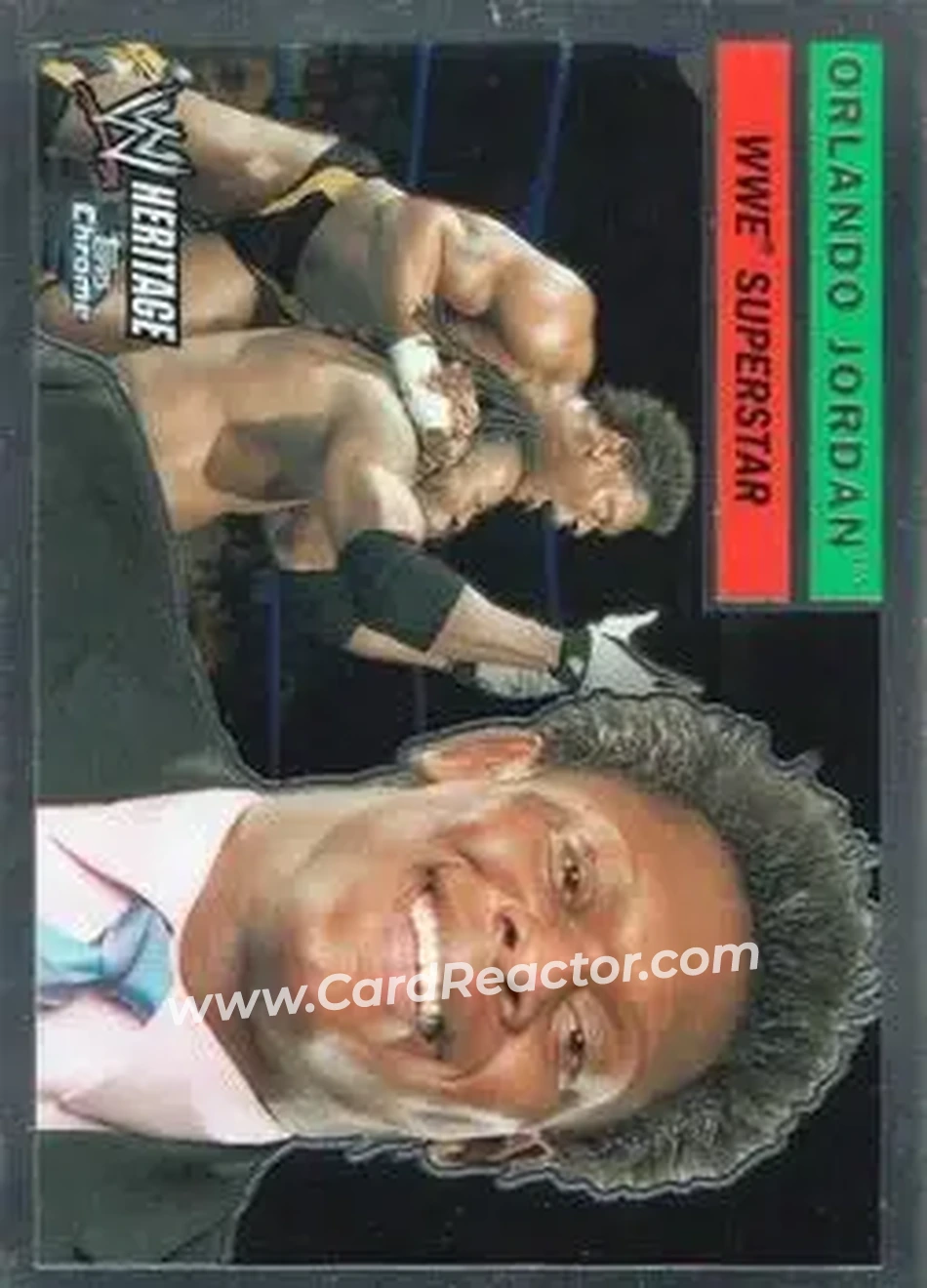 2006 Topps Heritage Chrome WWE #4 - Orlando Jordan - Front