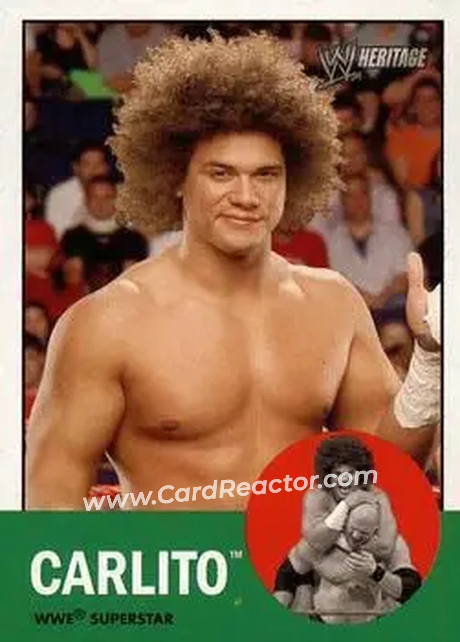 2006 Topps Heritage II WWE #3 - Carlito - Front