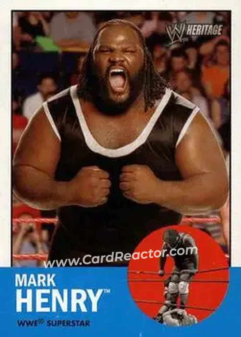 2006 Topps Heritage II WWE #15 - Mark Henry - Front