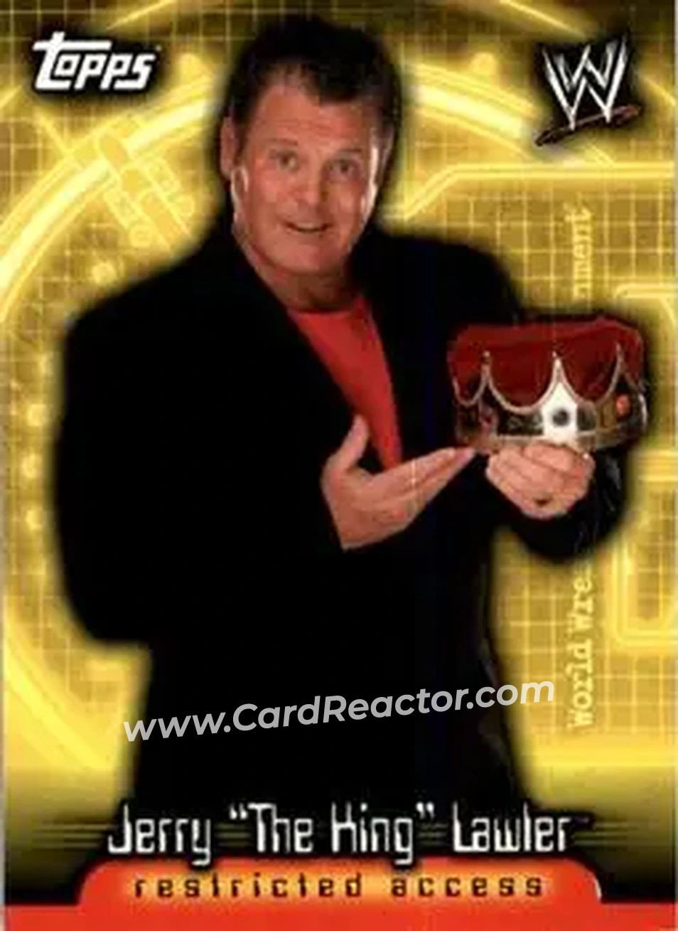 2006 Topps WWE Insider #8 - Jerry Lawler - Front