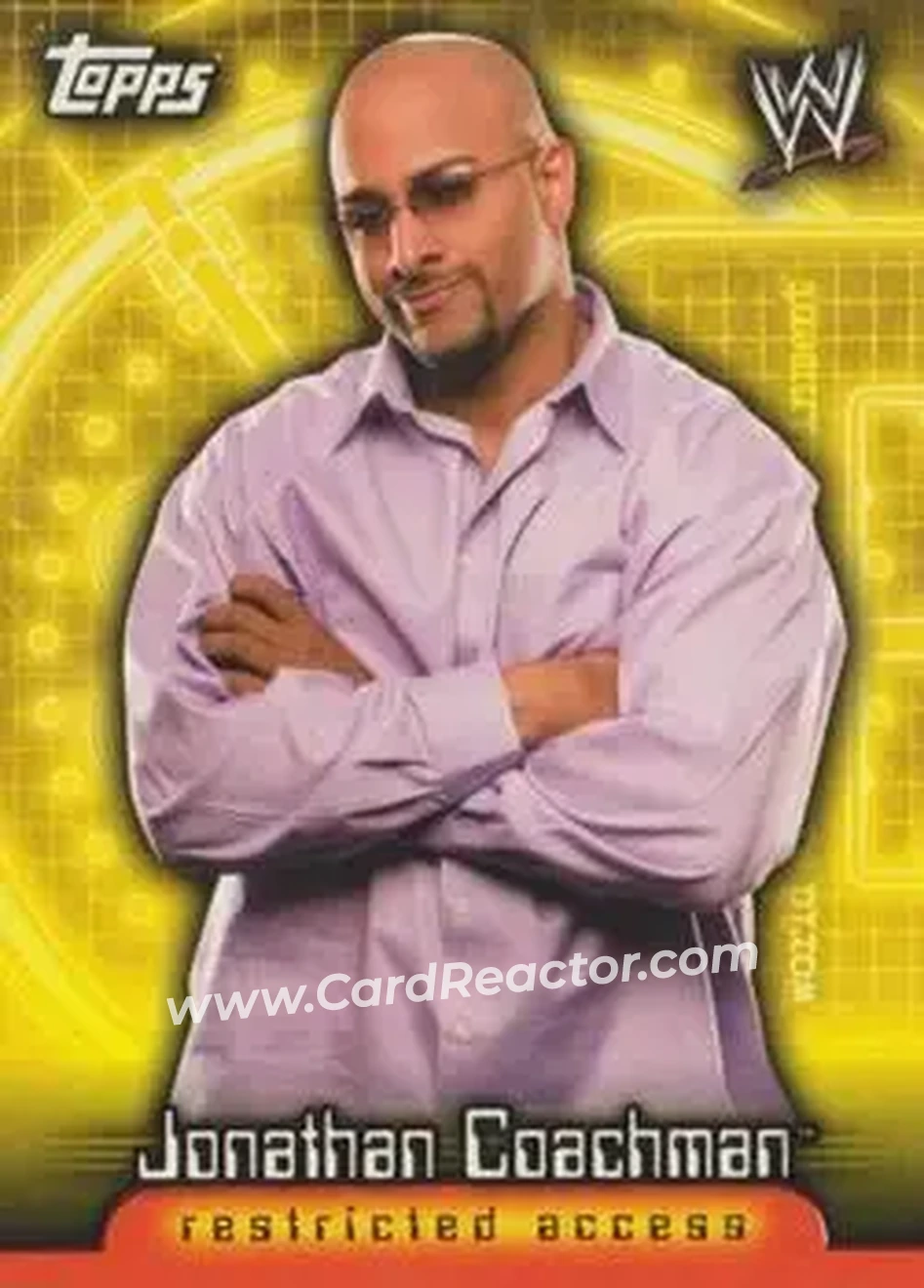 2006 Topps WWE Insider #10 - Jonathan Coachman - Front