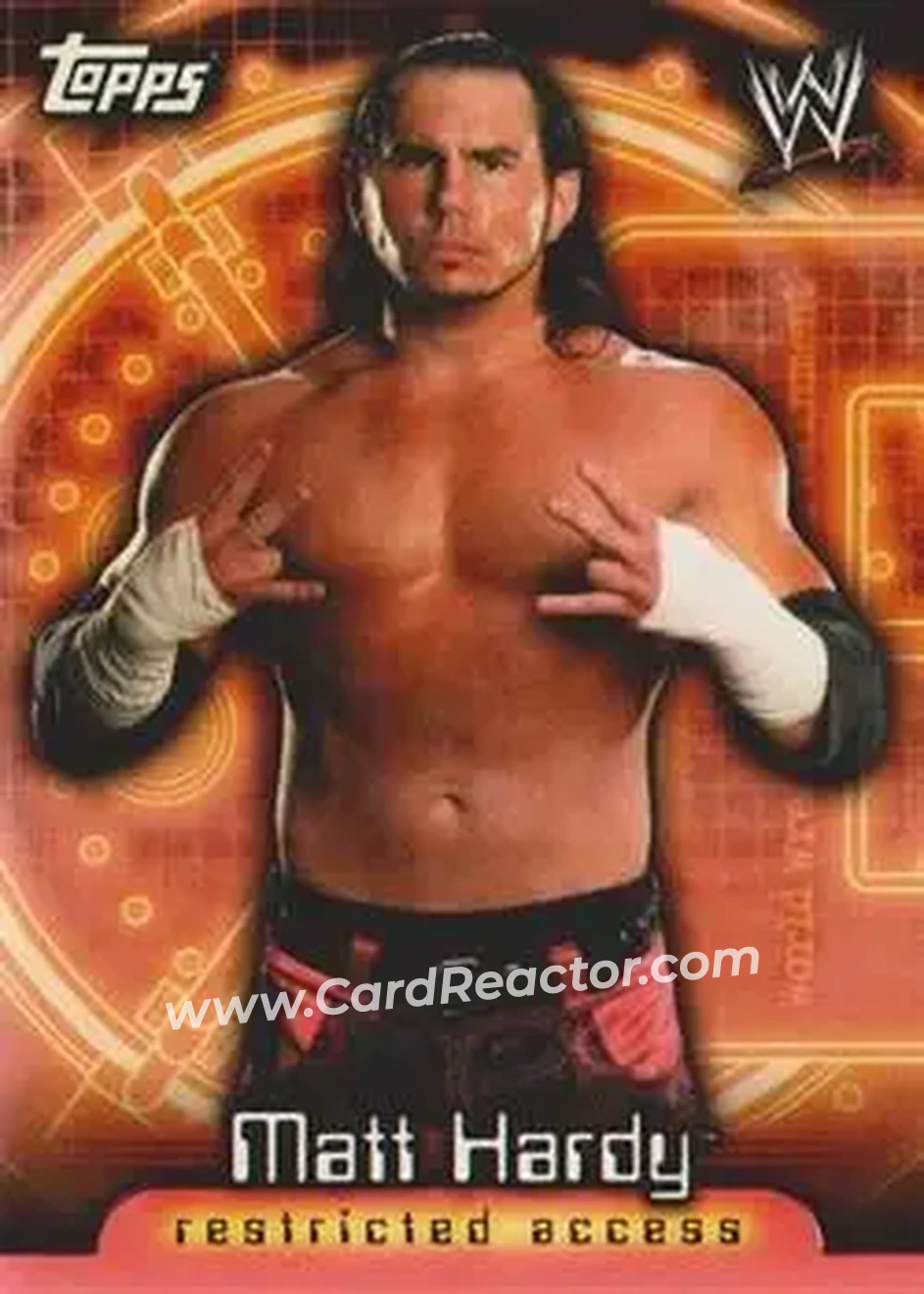 2006 Topps WWE Insider #18 - Matt Hardy - Front