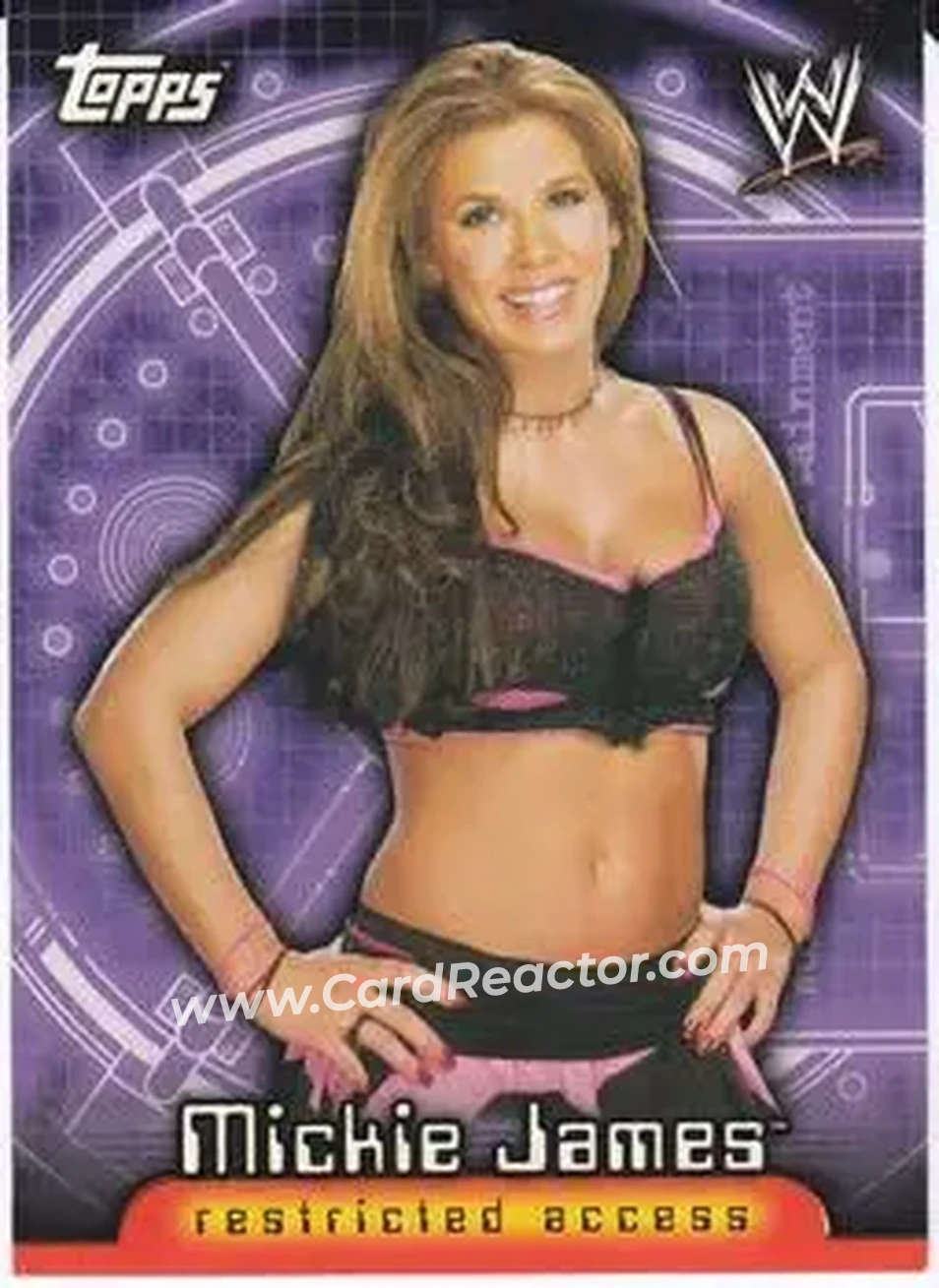2006 Topps WWE Insider #27 - Mickie James - Front