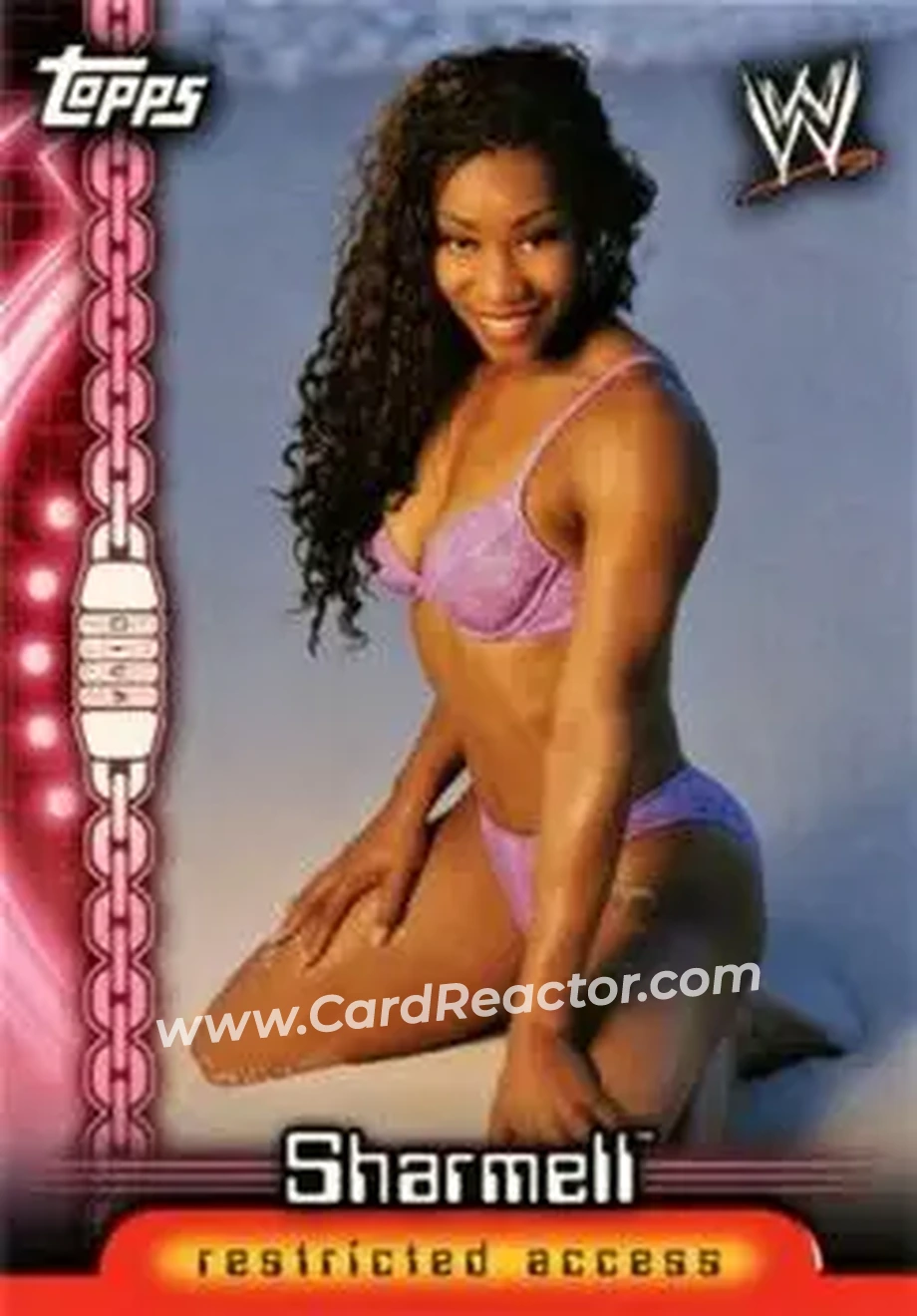 2006 Topps WWE Insider English (UK) - Divas #D4 - Sharmell - Front