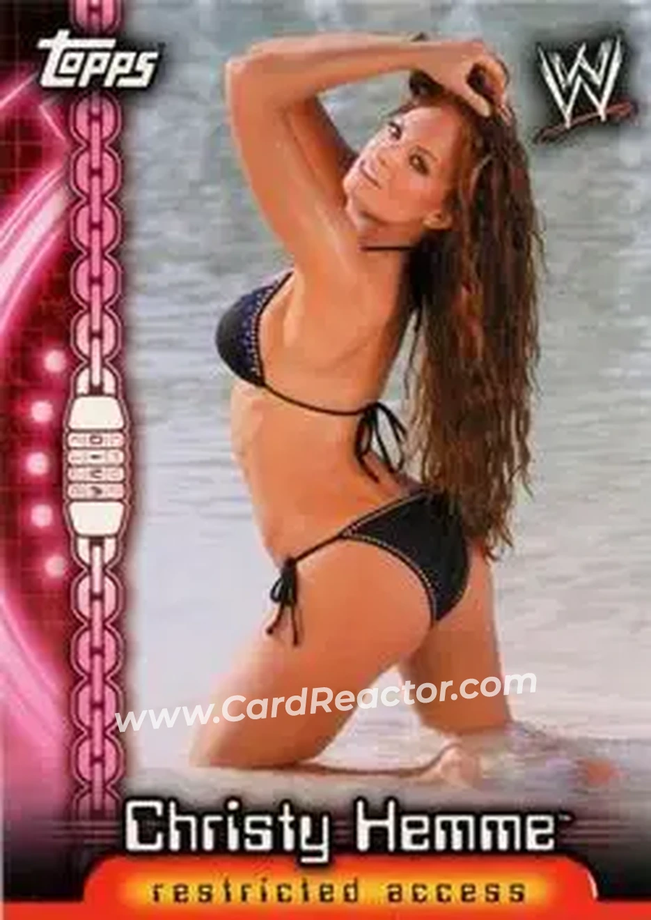 2006 Topps WWE Insider English (UK) - Divas #D7 - Christy Hemme - Front