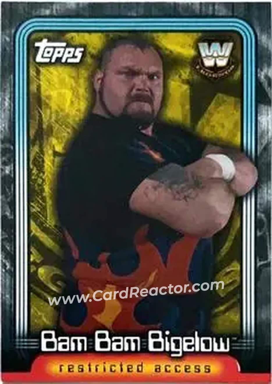2006 Topps WWE Insider English (UK) - Legends #L9 - Bam Bam Bigelow - Front