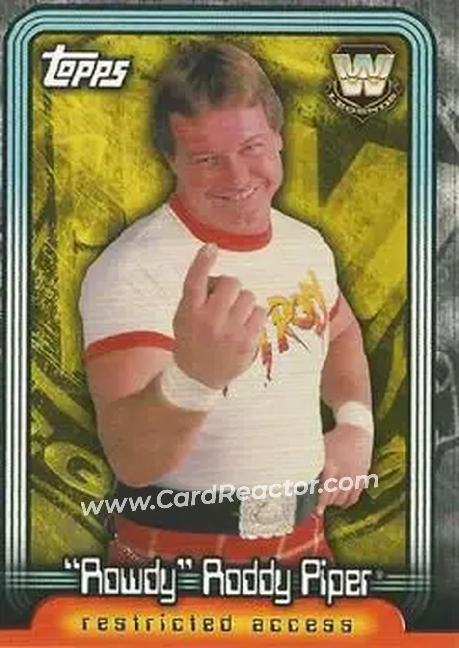 2006 Topps WWE Insider English (UK) - Legends #L14 - Rowdy Roddy Piper - Front