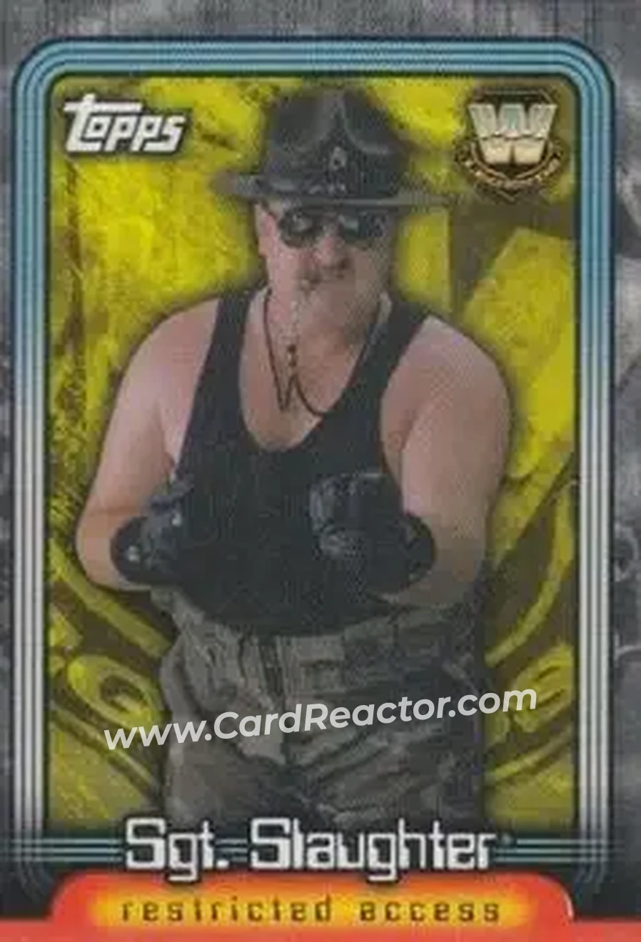 2006 Topps WWE Insider English (UK) - Legends #L15 - Sergeant Slaughter - Front 2006 Topps WWE Insider English (UK) - Legends #L15 - Sergeant Slaughter - Front