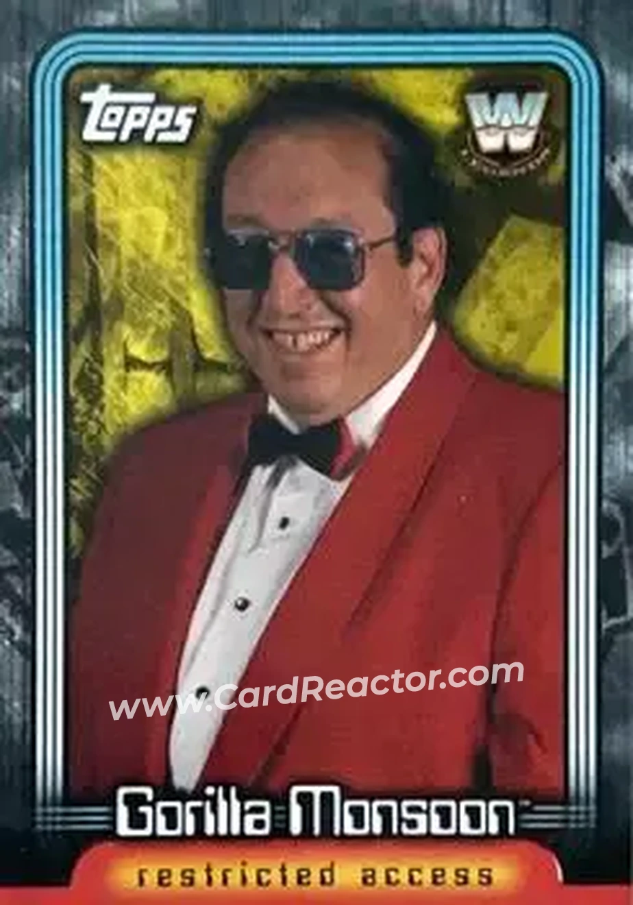 2006 Topps WWE Insider English (UK) - Legends #L22 - Gorilla Monsoon - Front