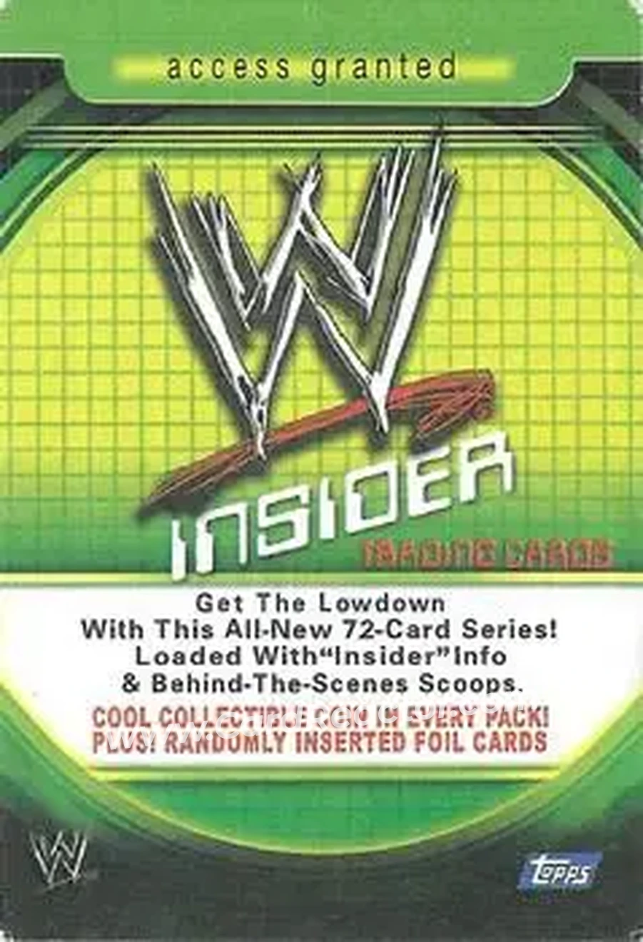 2006 Topps WWE Insider Italian #3 - Carlito - Back