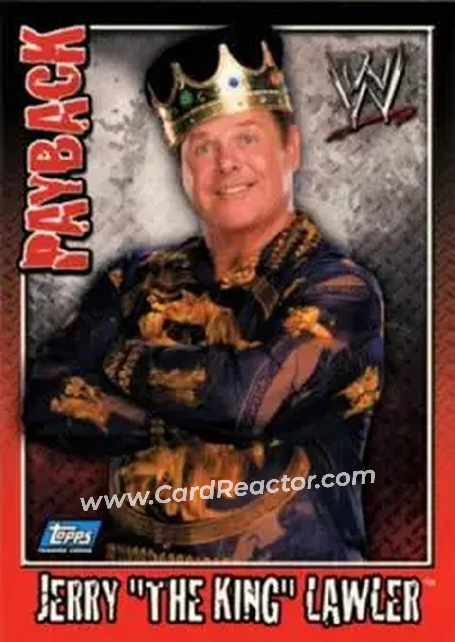 2006 Topps WWE Payback (English Edition) #9 - Jerry Lawler - Front
